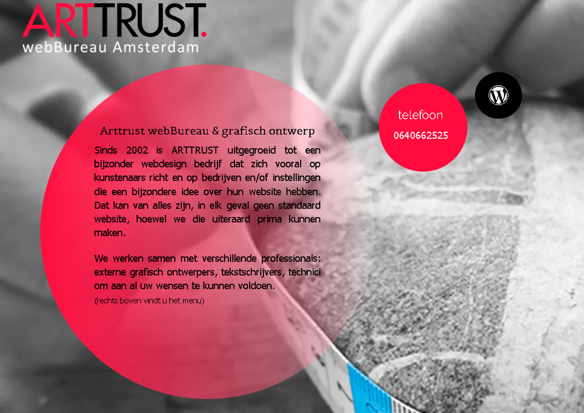 Arttrust website in 2016